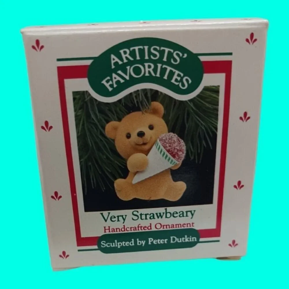 Hallmark vintage lot of 8 pcs bears ornaments